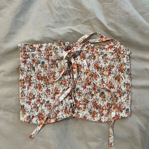 American Eagle Floral  Tube Top